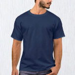 Men Navy Blue T - Shirt / Anpassen<br><div class="desc">Men's T - Shirt: Erstellen Sie Ihren eigenen benutzerdefinierten T - Shirt mit Text. Leichte Einstellungen (Design bearbeiten) durch das Hinzufügen von mehr Text, Hintergrundfarben oder mehr Bildern.</div>