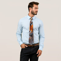 Men Neck Tie - Tiger