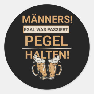 Men No What Pages Behielt den Level Malle Aufklebe Runder Aufkleber
