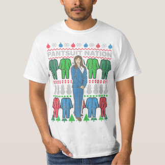 Men Pantsuit Nation Ugly Xmas Sweater T - Shirt