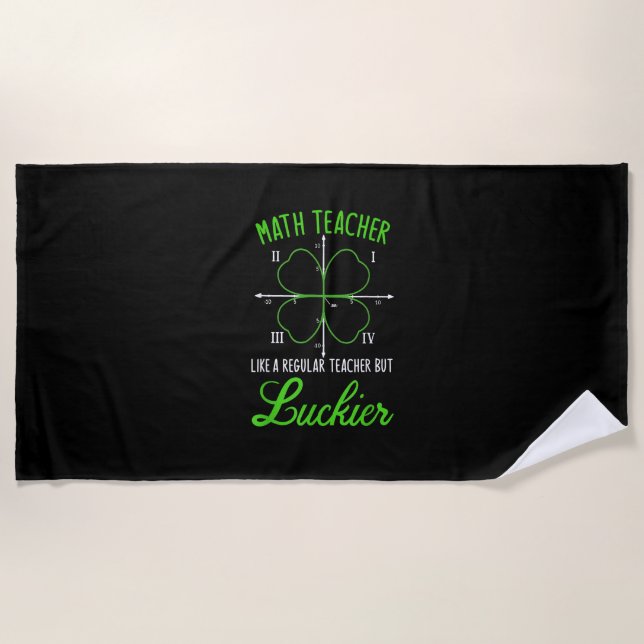 Men Patrick war ein Saint Funny St Patricks Day Bi Strandtuch (Vorderseite)