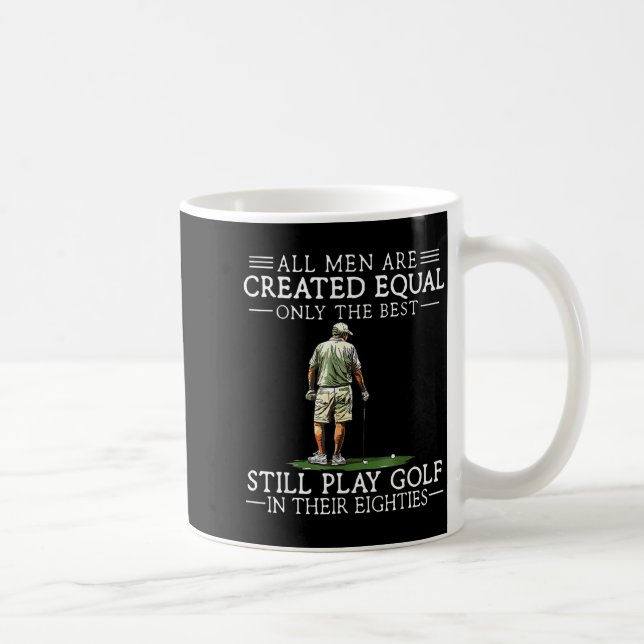 Men Play Golf Eighties Funny Golfer Golfing  Kaffeetasse (Rechts)