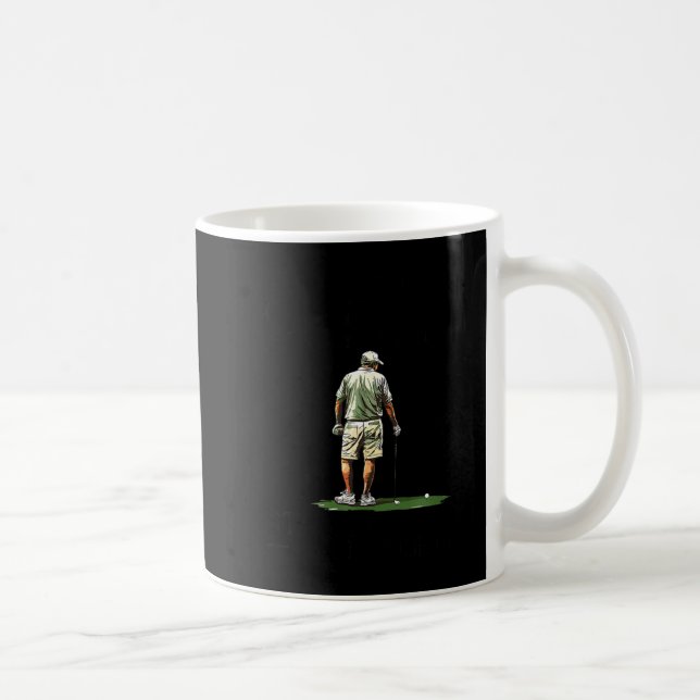 Men Play Golf Eighties Funny Golfer Golfing  Kaffeetasse (Rechts)