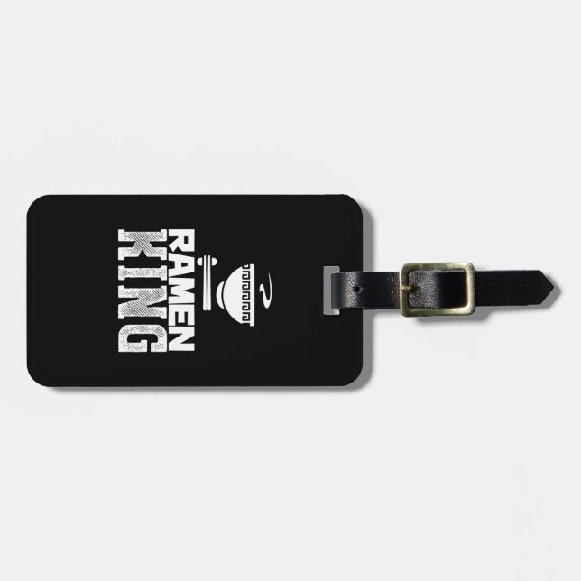 Men Ramen King Japanischer Noodle Bowl Gepäckanhänger (Vorderseite horizontal)