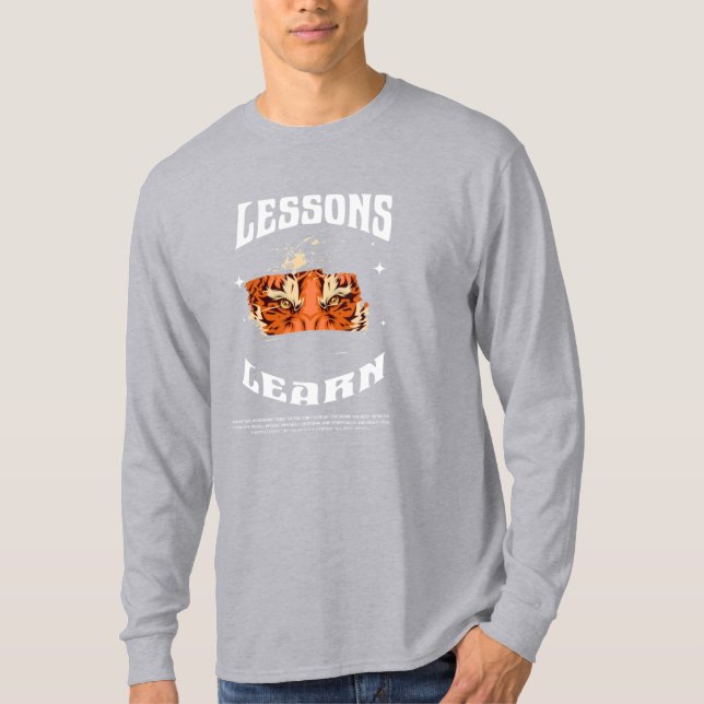 Men Resilient Gorilla Lessons Learn Long Sleeve  T-Shirt (Vorderseite)