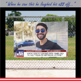 Men’s Funny 50. Geburtstag 📺 TV News 40. 60. Banner