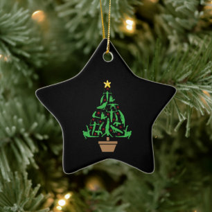 Men’s Gymnastics Christmas Tree Keramik Ornament