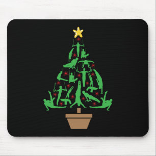 Men’s Gymnastics Christmas Tree Mousepad