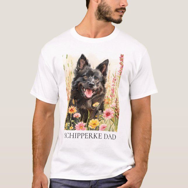 Men’s T-Shirt – Schipperke Dad Shirt for Dog Lover (Vorderseite)