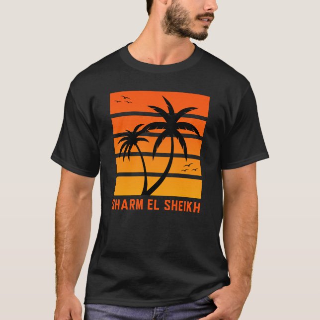 Men Sharm El Sheikh Vintag Sunset T - Shirt (Vorderseite)