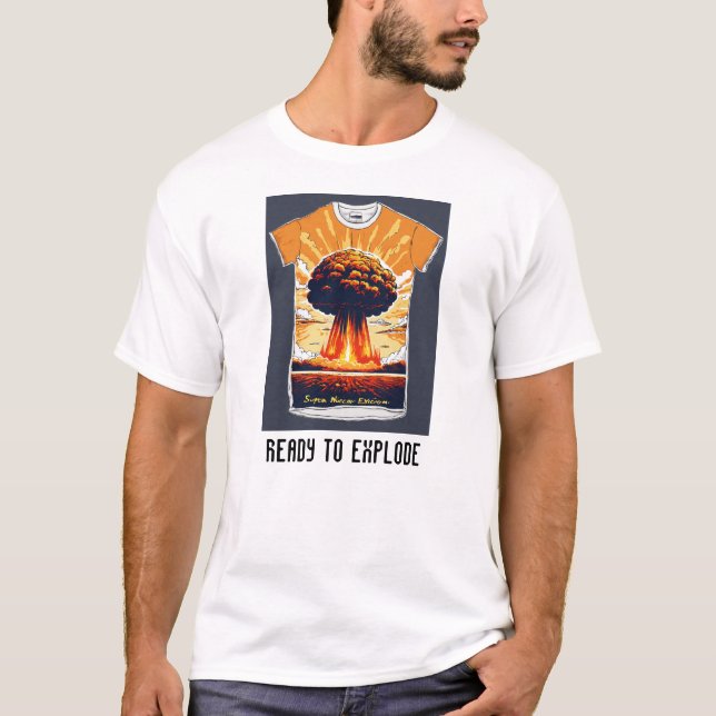 Men-Shirt mit nuklearem Design T-Shirt (Vorderseite)