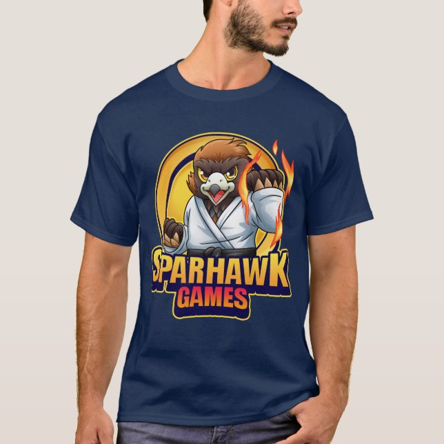 Men SparhawkGames-Logo-Shirt T-Shirt (Vorderseite)