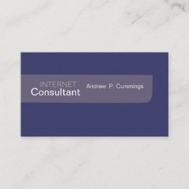 Men Style Schlichtes Design Minimalistisch Lila fu Visitenkarte