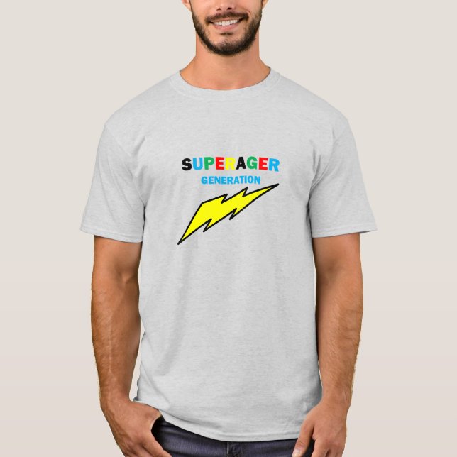 Men SuperAger Ringer-T - Shirt (Vorderseite)