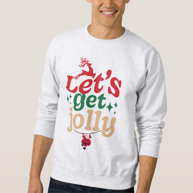 Men Sweatshirt- Christmas Jolly Sweatshirt (Vorderseite)
