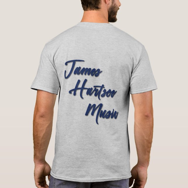 Men-T - Shirt - James Hartsoe singt (Rückseite)