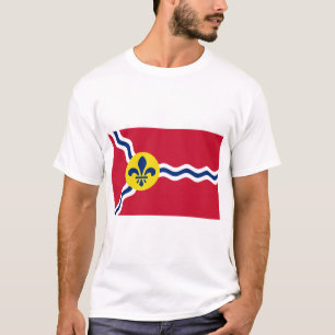 Men T Shirt mit Flag von St. Louis, Missouri