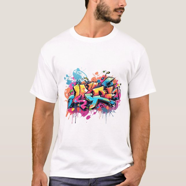 Men Tshirt street Graffiti (Vorderseite)