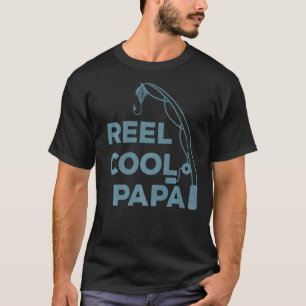 Men Vintag Reel Cool Papa Fishing Vater Idee Vater T-Shirt
