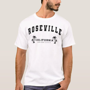 Men White Roseville, Kalifornien, Golden Staat T-Shirt