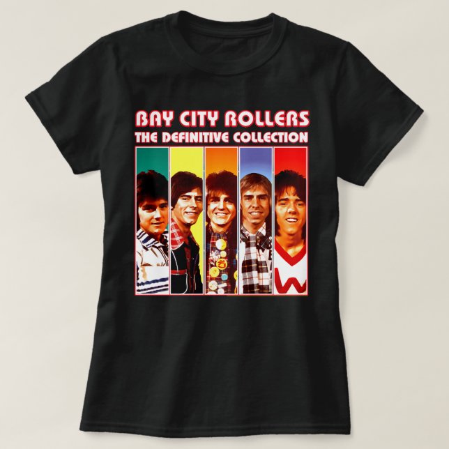 Men Women Band Bay City Roller Music Rock Awesom T-Shirt (Design vorne)
