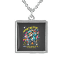 Men/Women DABBING FUTURE Silver Necklace