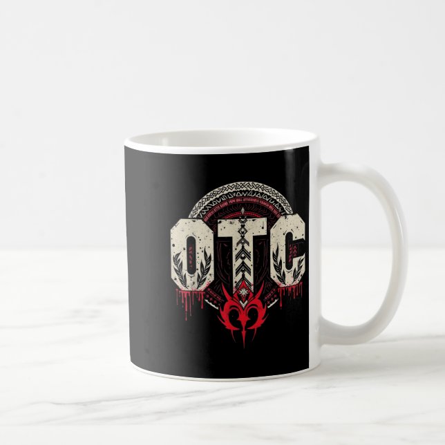 Men Women Kids Otc Bloodline Roman Wrestling Fan Kaffeetasse (Rechts)
