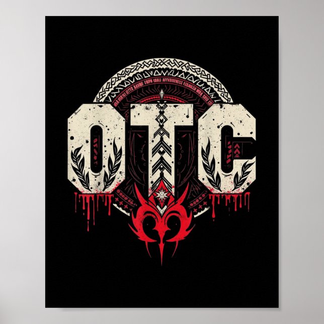 Men Women Kids Otc Bloodline Roman Wrestling Fan Poster (Vorne)