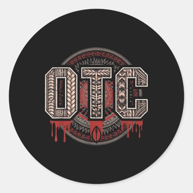 Men Women Kids Otc Bloodline Wrestling Roman Fan m Runder Aufkleber (Vorderseite)