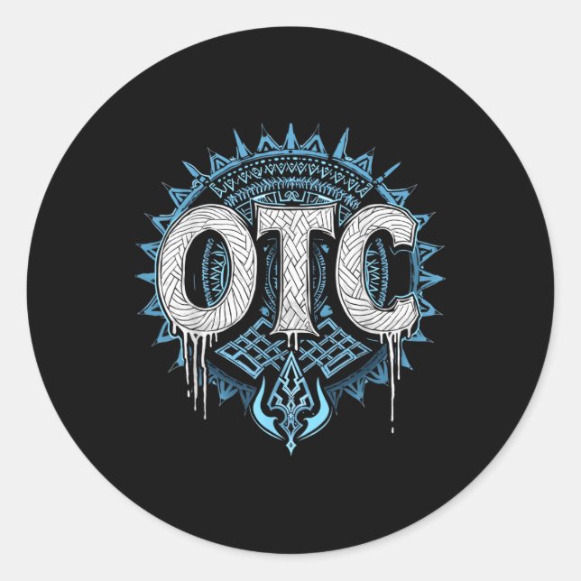 Men Women Kids Otc Bloodline Wrestling Roman Fan M Runder Aufkleber (Vorderseite)