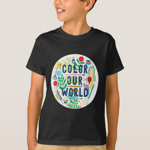 Men Women Kids Summer Reading Program 2025 Color O T-Shirt