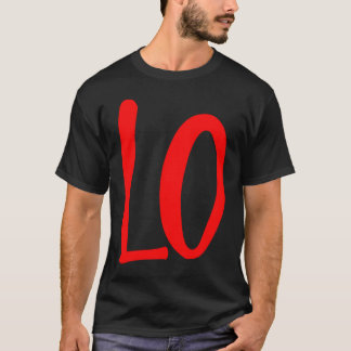 Men Women Valentines Day Lo Ve Apparel Couples Mat T-Shirt