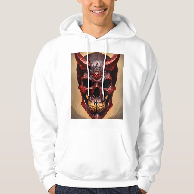 Menacing Death Metal Band Mascot T-Shirt – Ferocio Hoodie (Vorderseite)
