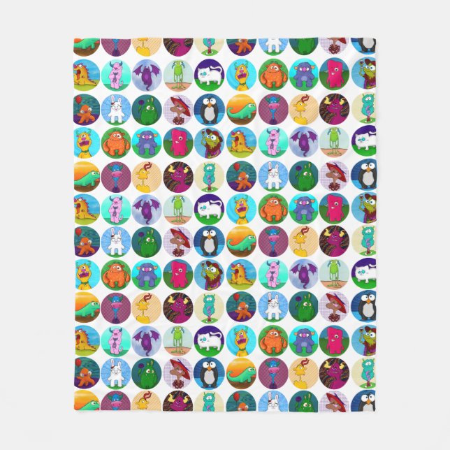 Menagerie-Decke, Medium Fleecedecke (Vorderseite)