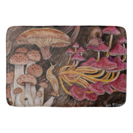 Menagerie der Pilze Badematte