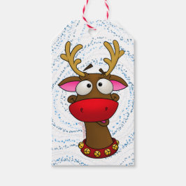Menagerie Style Rudolph, Gift Tag Geschenkanhänger