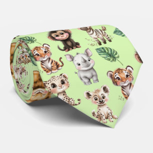 Menagerie von Safari Animals Neck Tie Krawatte