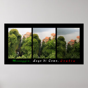 Menaggio: Flussmündung Poster