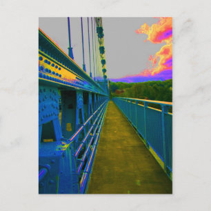 Menai-Hängebrücke Postkarte