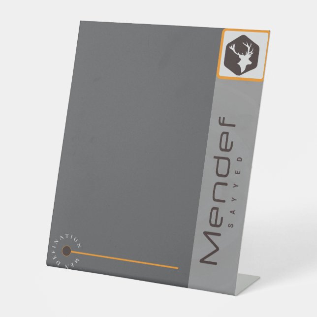 MENDEF SOCKELSCHILD (Vorderseite)