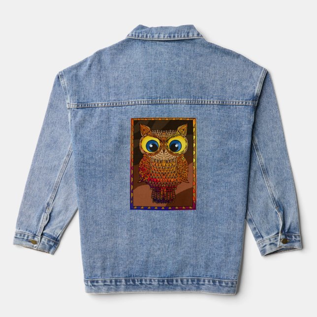 Mendela Owl Jeansjacke (Rückseite)