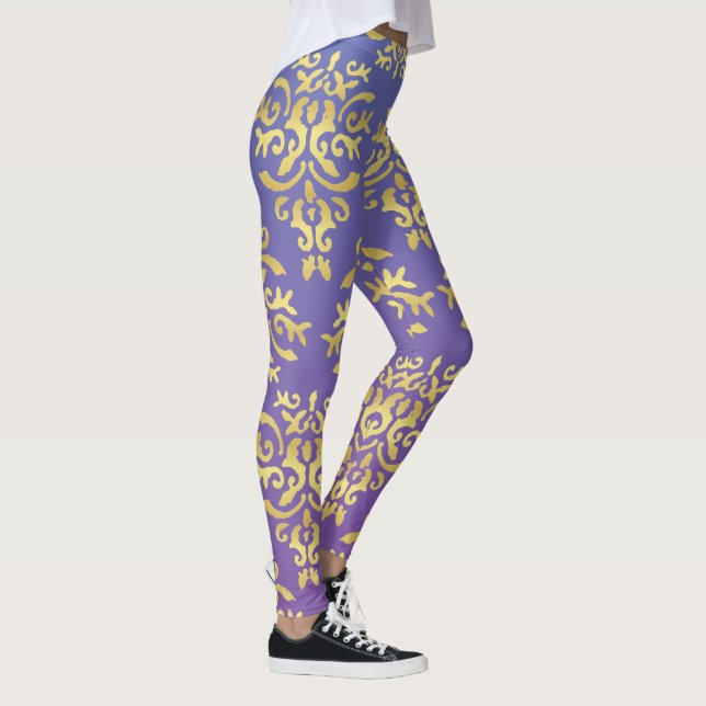 Mendela Pattern, lila Leggings (Rechts)