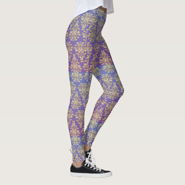 Mendela Pattern, lila Leggings (Rechts)