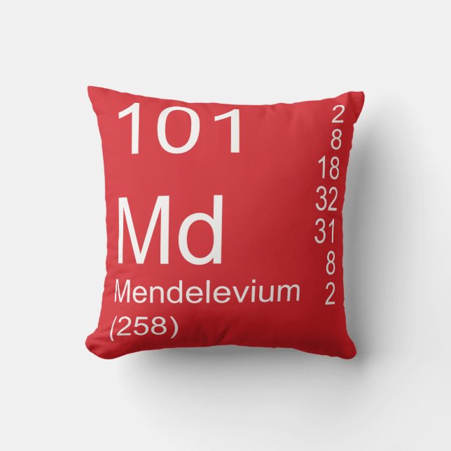 Mendelevium Kissen (Vorderseite)