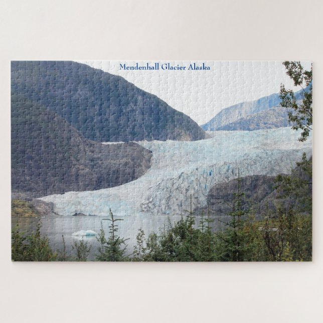 Mendenhall Glacier Alaska Jigsaw Puzzle (Horizontal)
