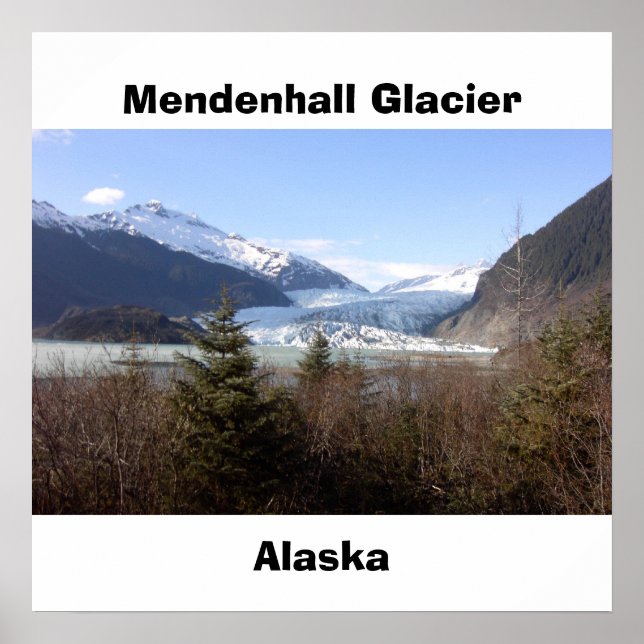 Mendenhall Glacier, Alaska Poster (Vorne)