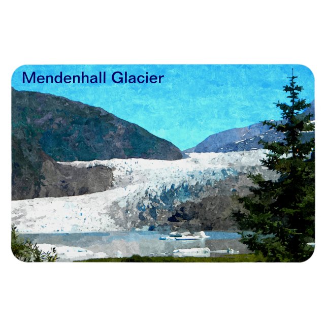 Mendenhall Glacier Magnet (Horizontal)