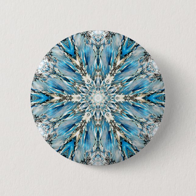Mendenhall Glacier Mandala Button (Vorderseite)
