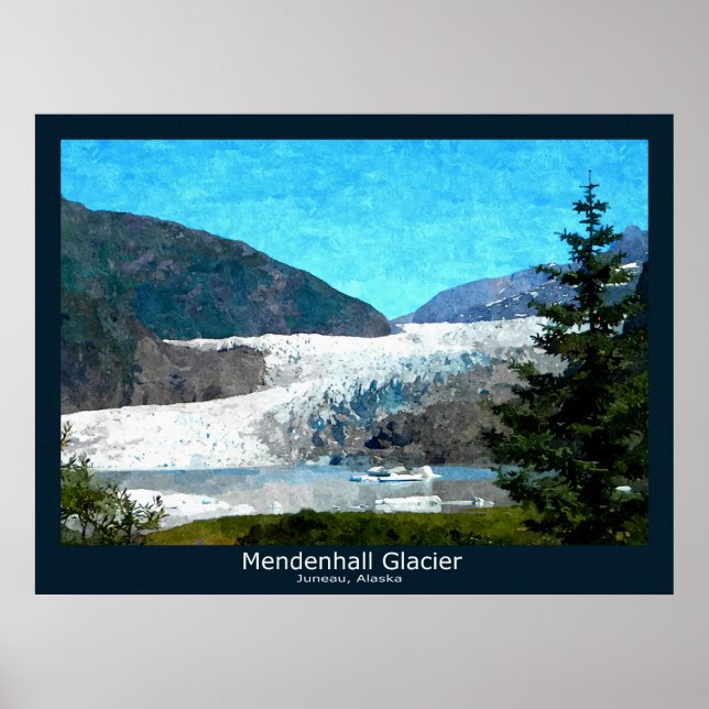 Mendenhall Glacier Poster (Vorne)