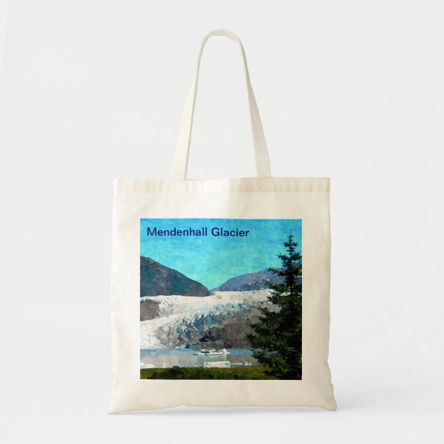Mendenhall Glacier Tote Bag Tragetasche (Vorne)